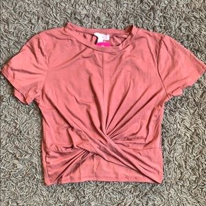 SOLD - NWT Dark Rose Twist Crop Top